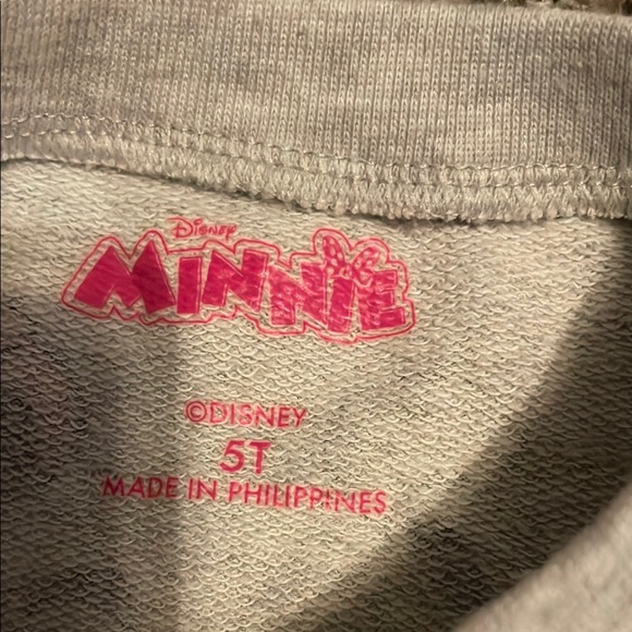 Disney Minnie Mouse Sweater Dress with attached Pink and Gray Lined Tutu Skirt - Picture 4 of 8